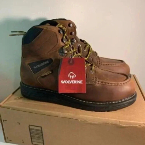 K1048. NEW Wolverine Boots- Brown- US 13 Men's - Picture 1 of 4